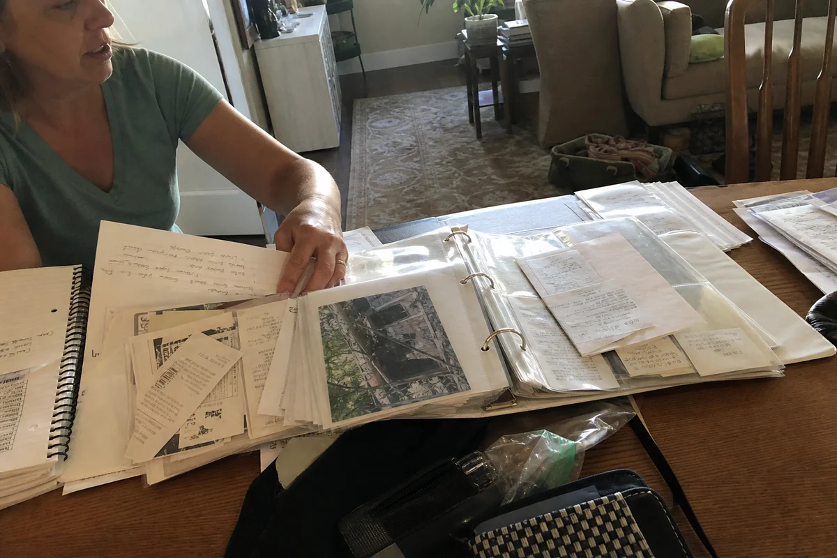 Organized folder for fire insurance claim